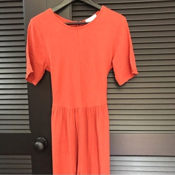 Ces Femme 100% Cotton Cropped Textured Jumpsuit with Front or Back Tie, Size Sm - Picture 5 of 14